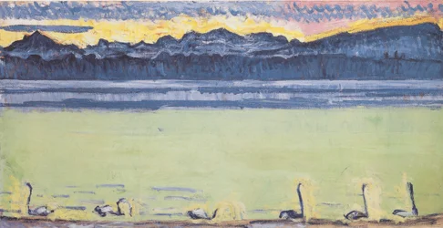 Lake Geneva with Mont-Blanc at Dawn